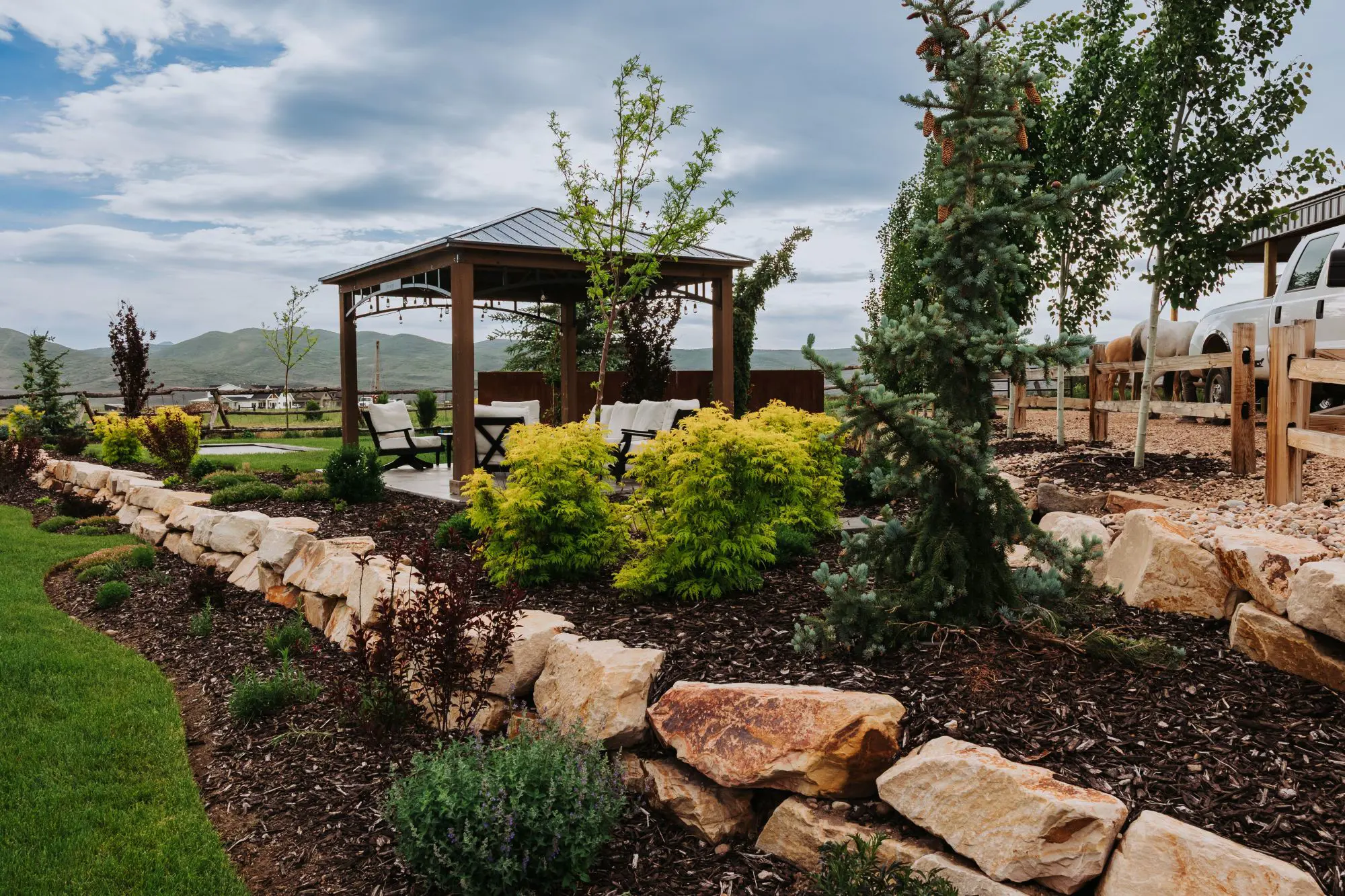 Landscape grading and site preparation